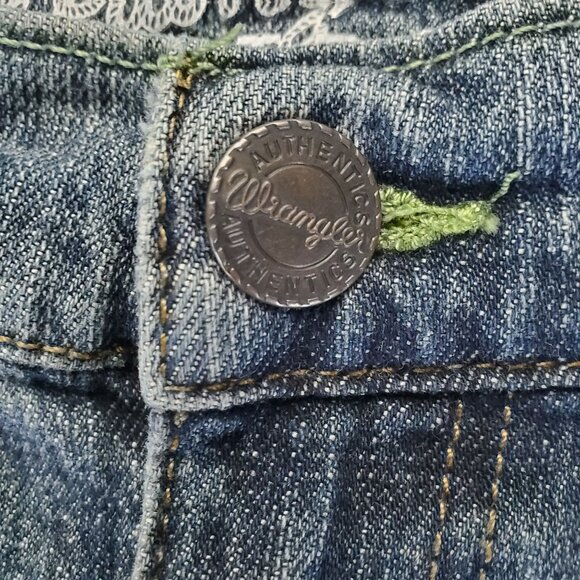 Wrangler Jeans Mens Size 42X34 Blue Slim Straight Retro Stretch Denim - Picture 11 of 13